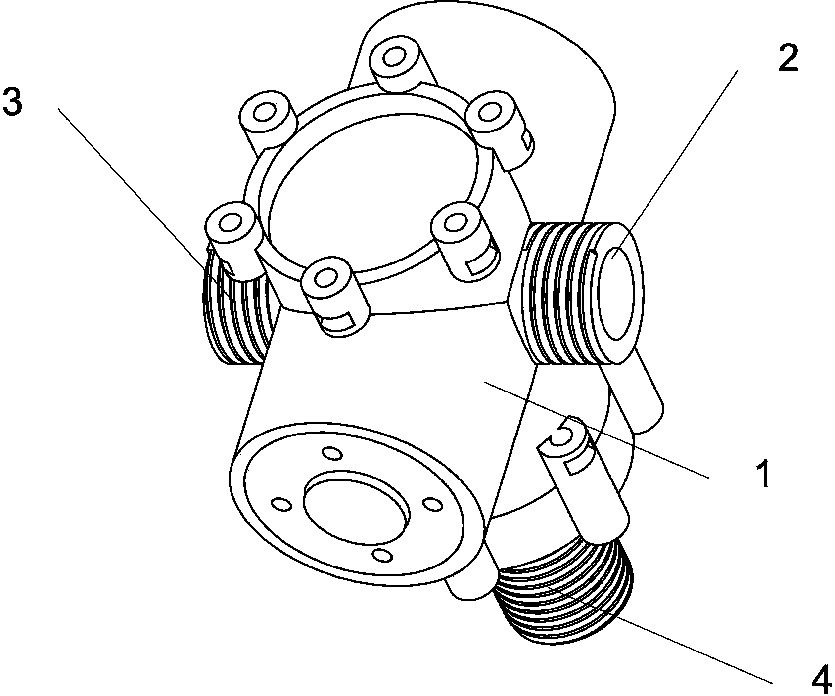 Valve core structure of water heater