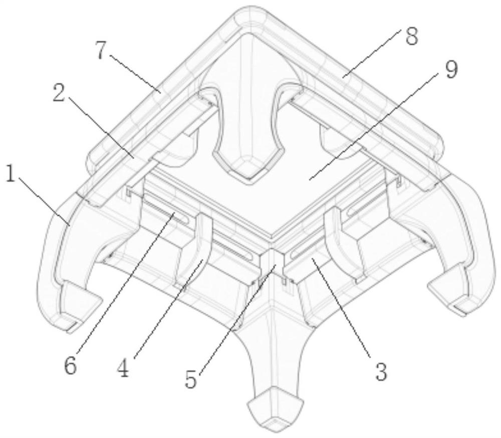 Non-wood mortise and tenon furniture building block toy