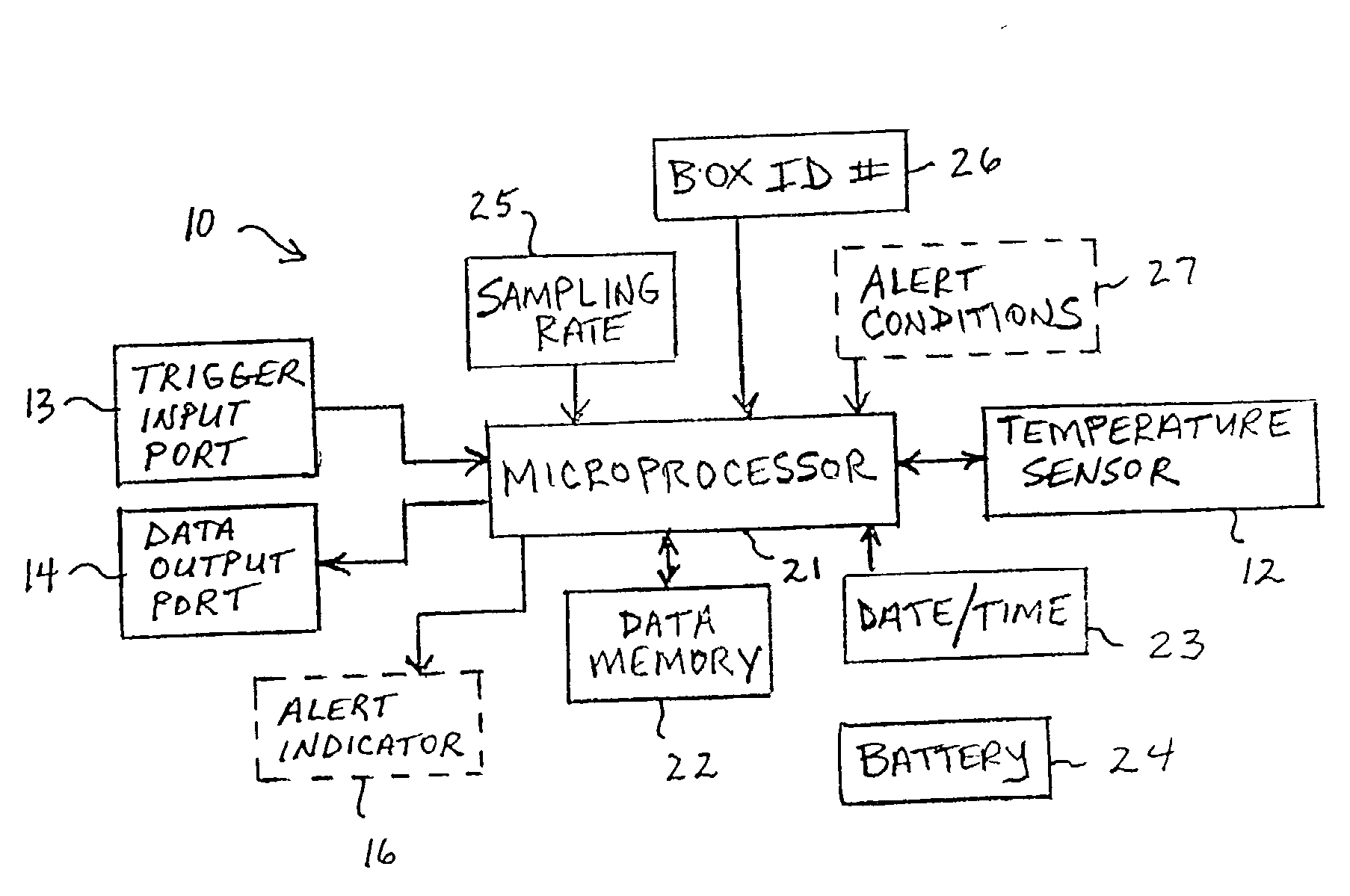 Temperature tag and system for monitoring, recording, and reporting temperature readings