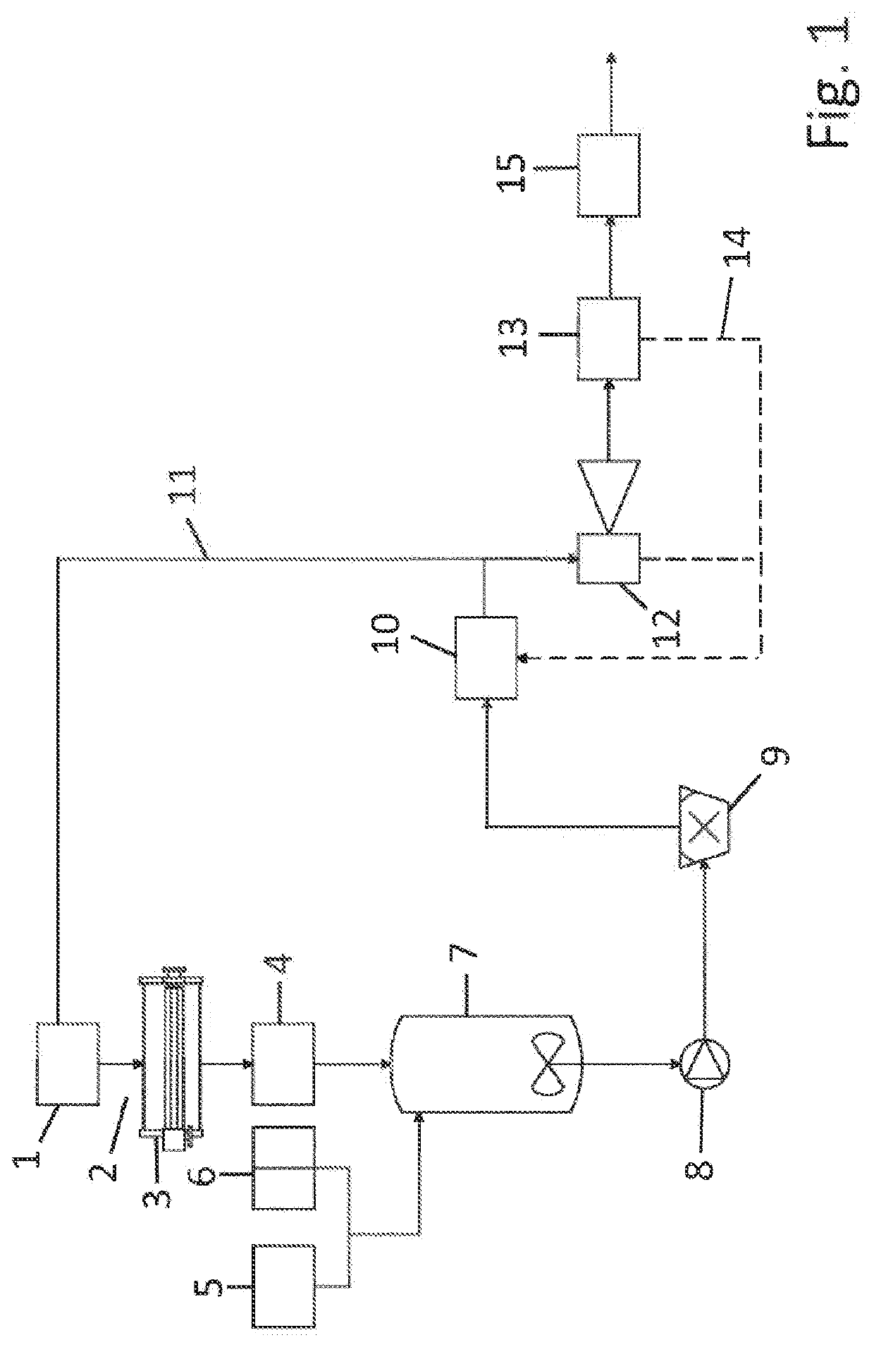 Method and device for increasing the proportion of meat used in fish, poultry or other meat products