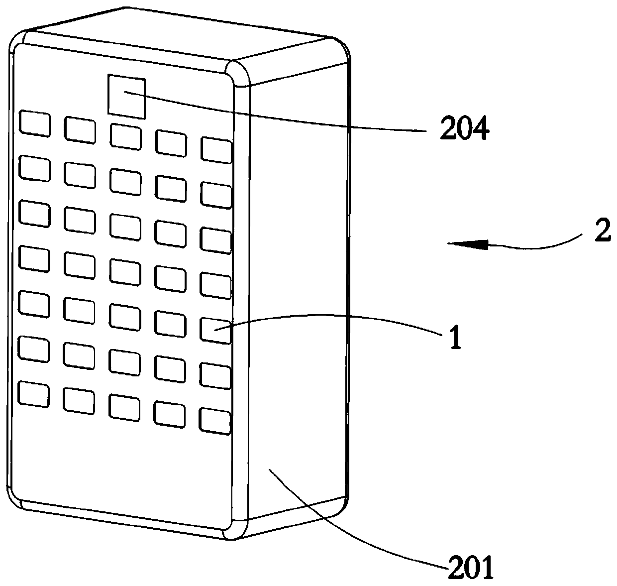 A shared mobile power supply rental device and rental and return method