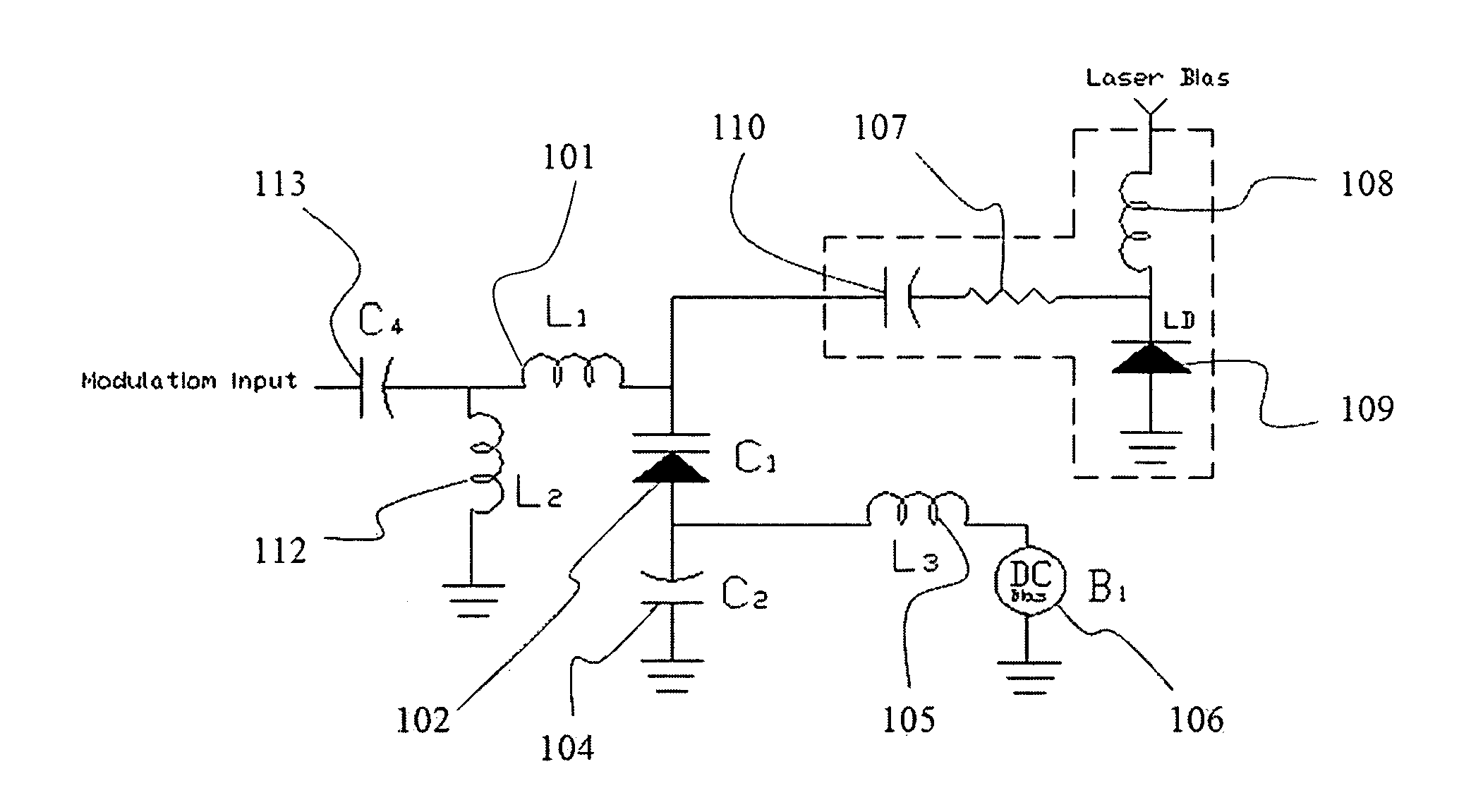 Dispersion compensating circuits for optical transmission system