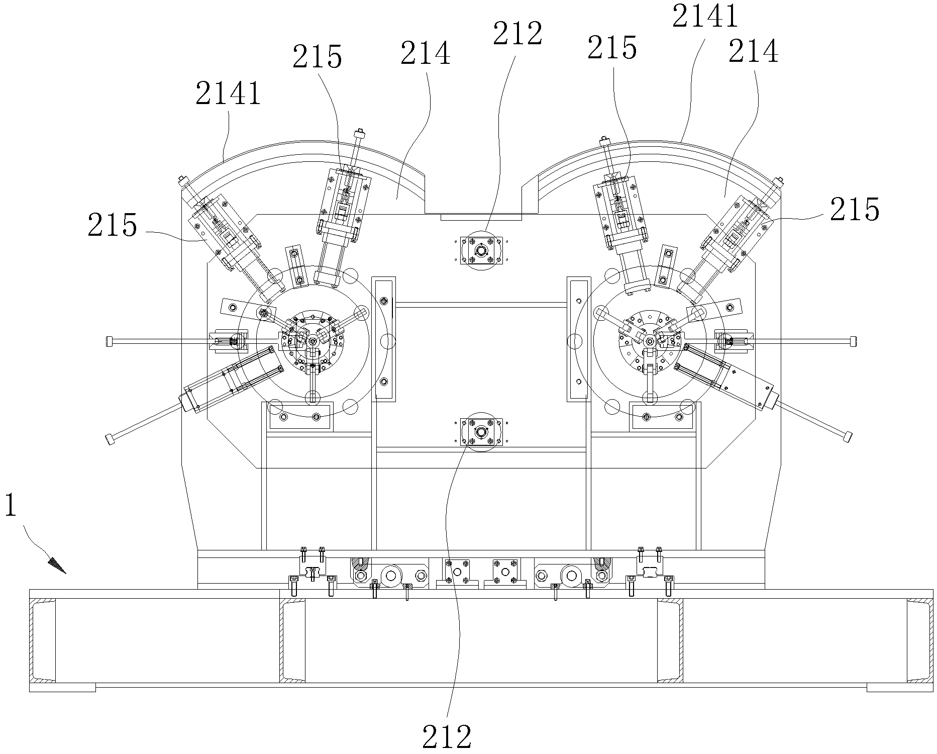 Tool for assembling and welding cylinder body