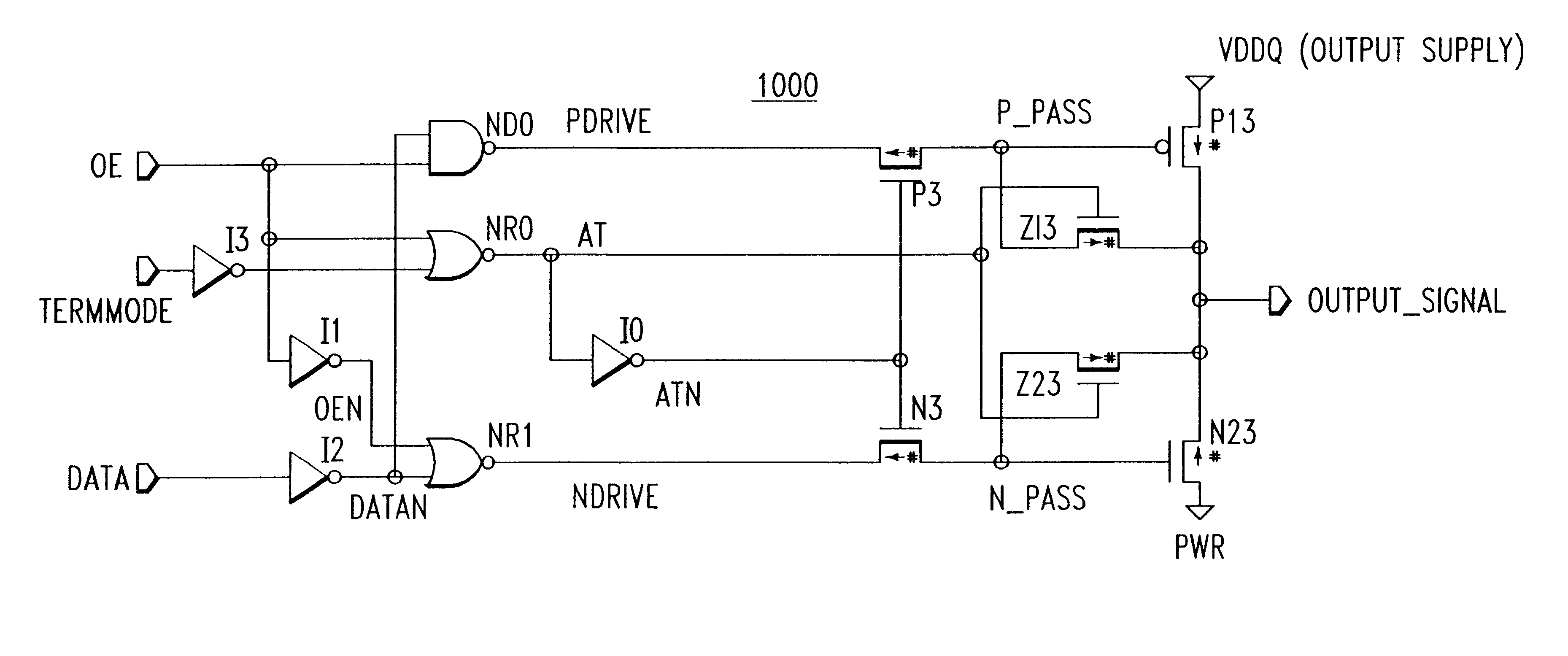 Method and apparatus for programmable active termination of input/output devices