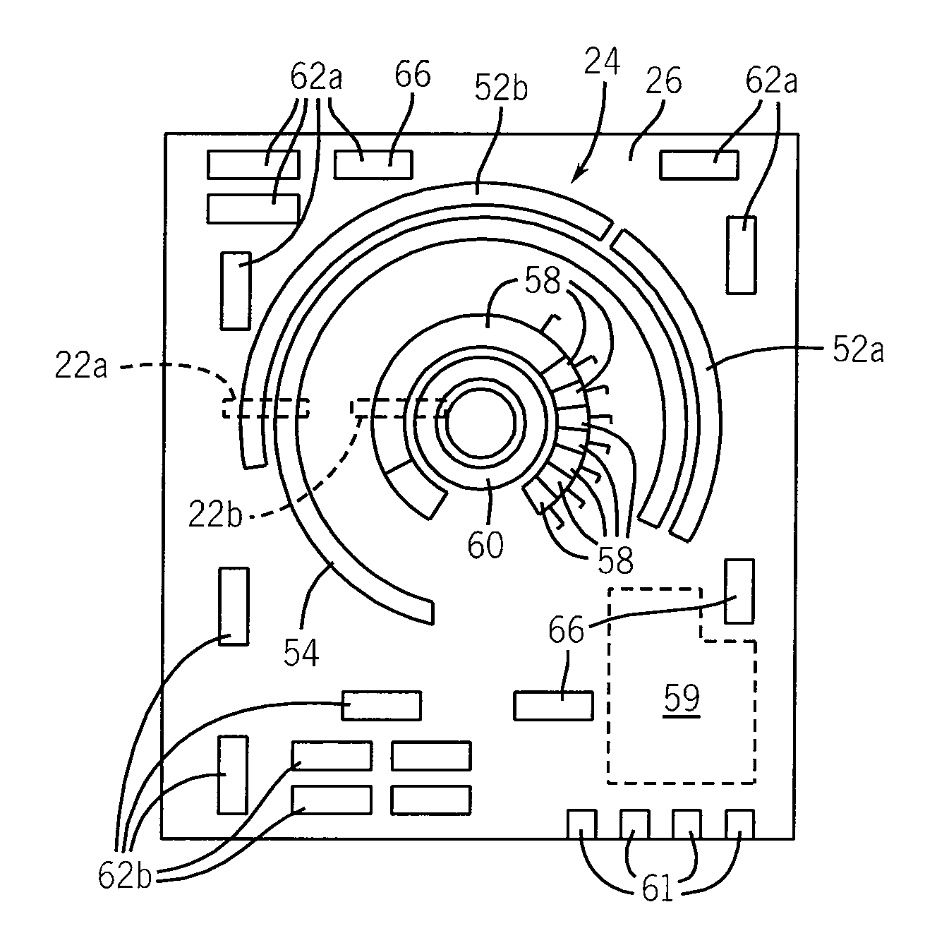 Dial control with LED light ring