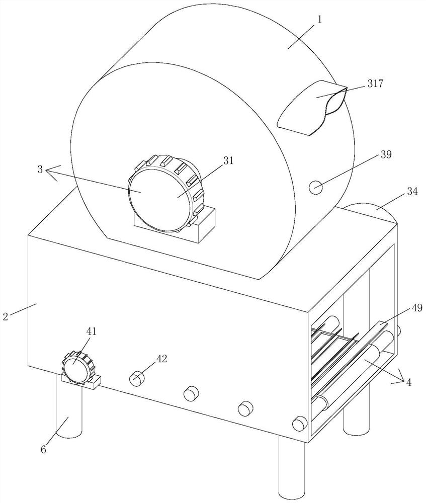 Embedded meat flavor powder flavor drying device and drying process method