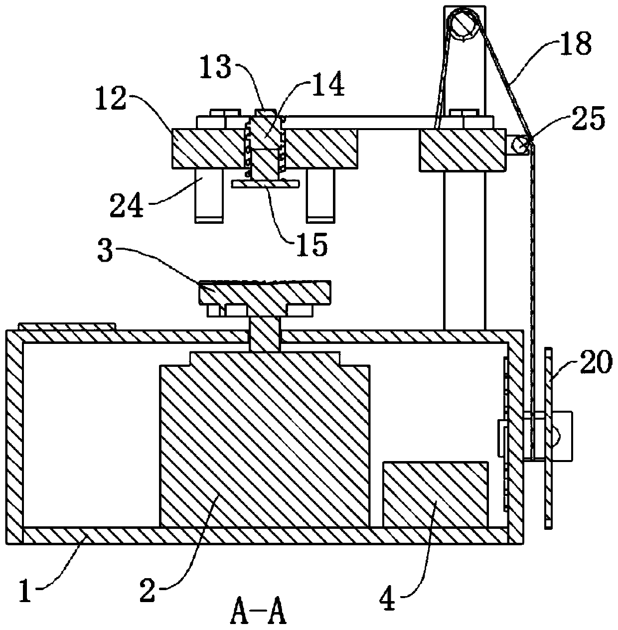 Wear resistance testing device for phosphate wear-resistant brick