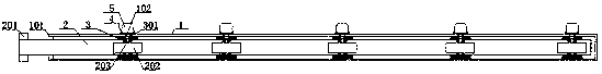 Stratified sampling device for environmental protection water quality detection