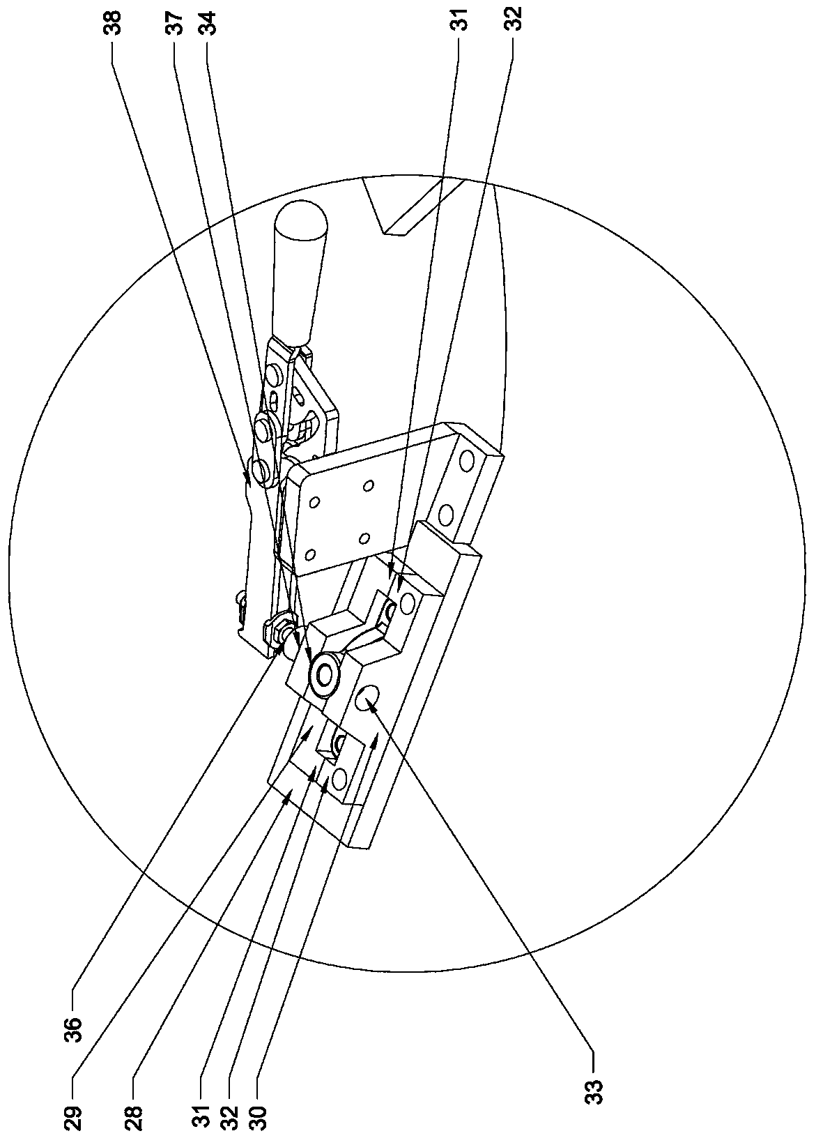 Method for machining hoop by using hoop drilling and tapping special machining equipment