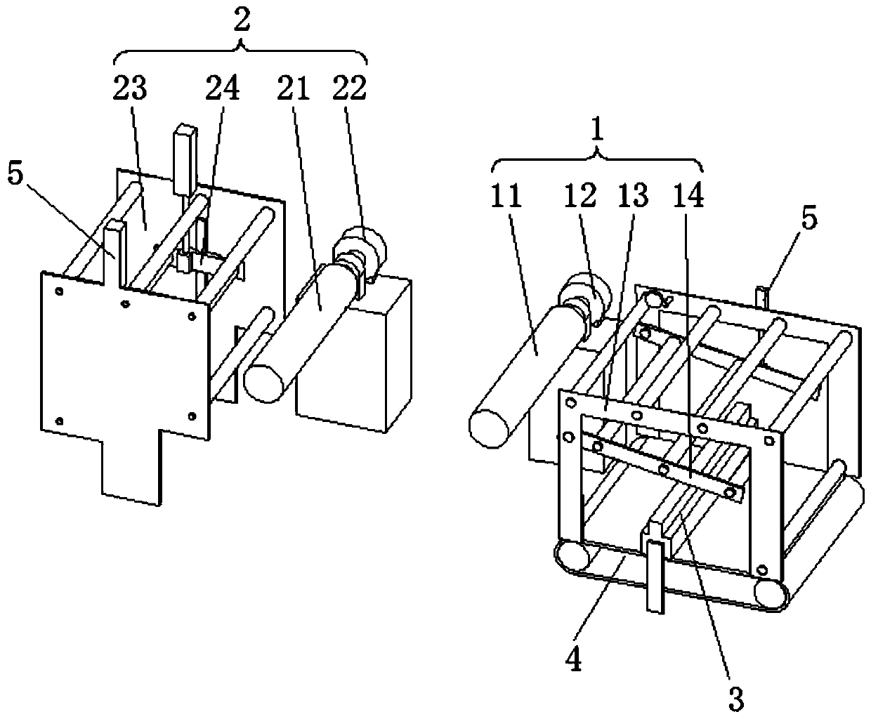 Bag-making device for automatic bag-making machine and bag-making method thereof