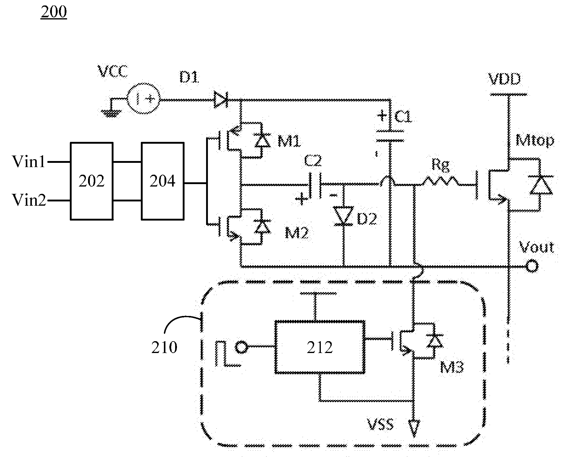 High-side driver circuit