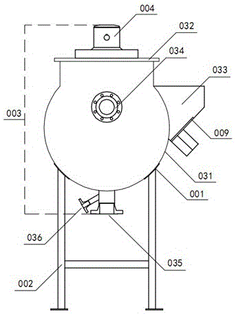 A horizontal heavy sludge flocculation reaction device