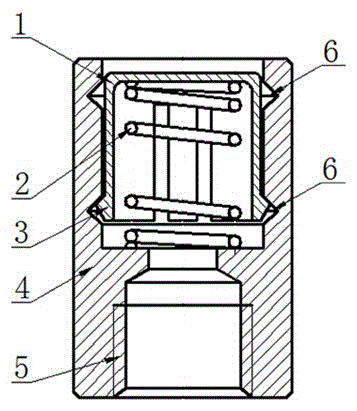 Temperature-sensitive indication nut