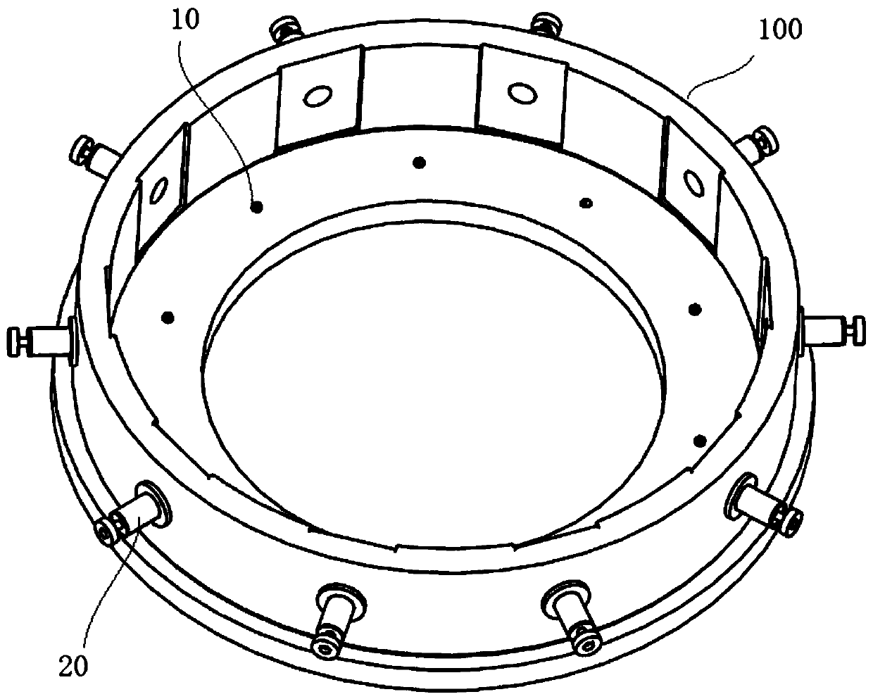 Nickel-based high-temperature alloy turbine supporting base argon arc welding repairing method