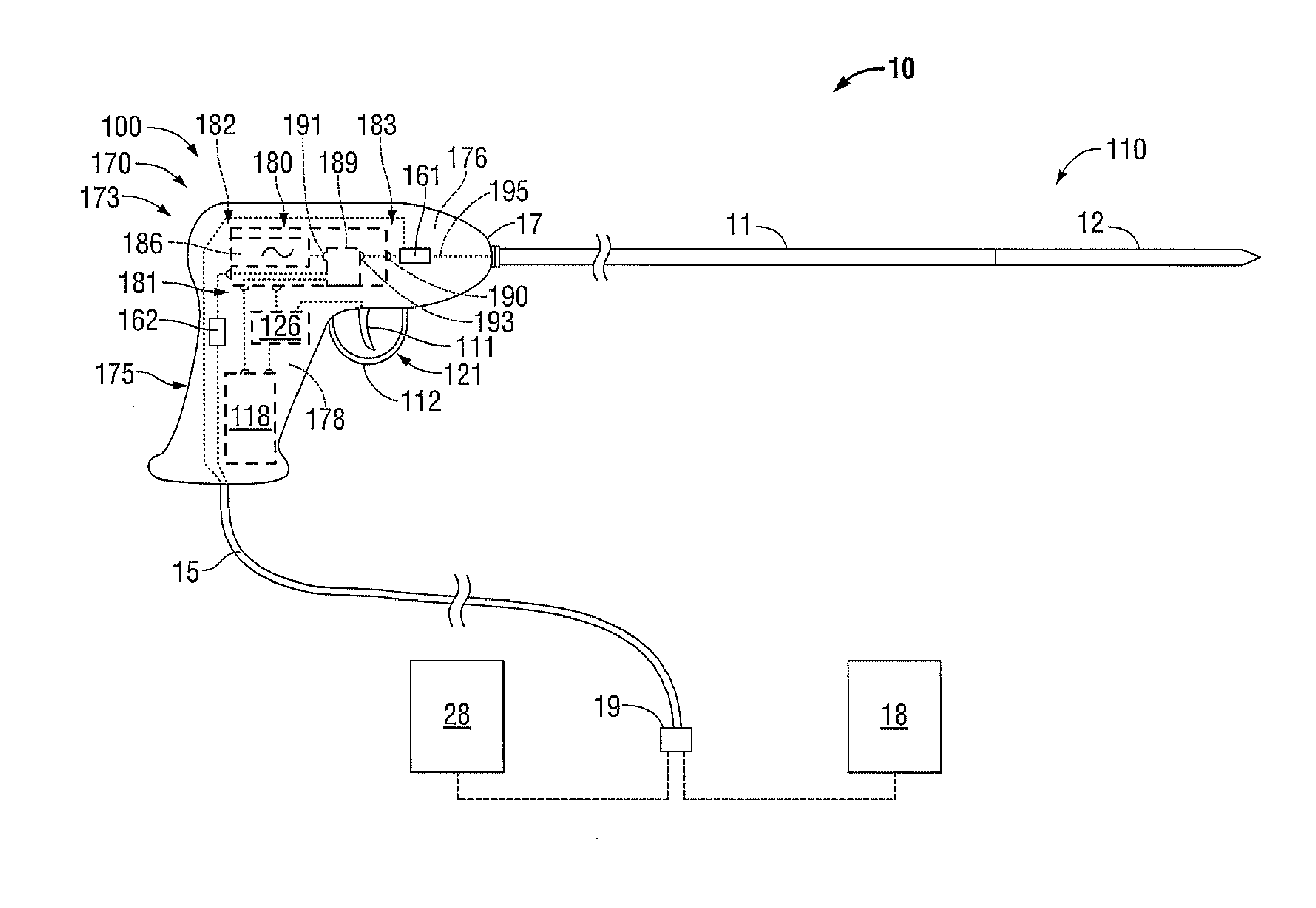 Handheld Medical Devices Including Microwave Amplifier Unit At Device Handle