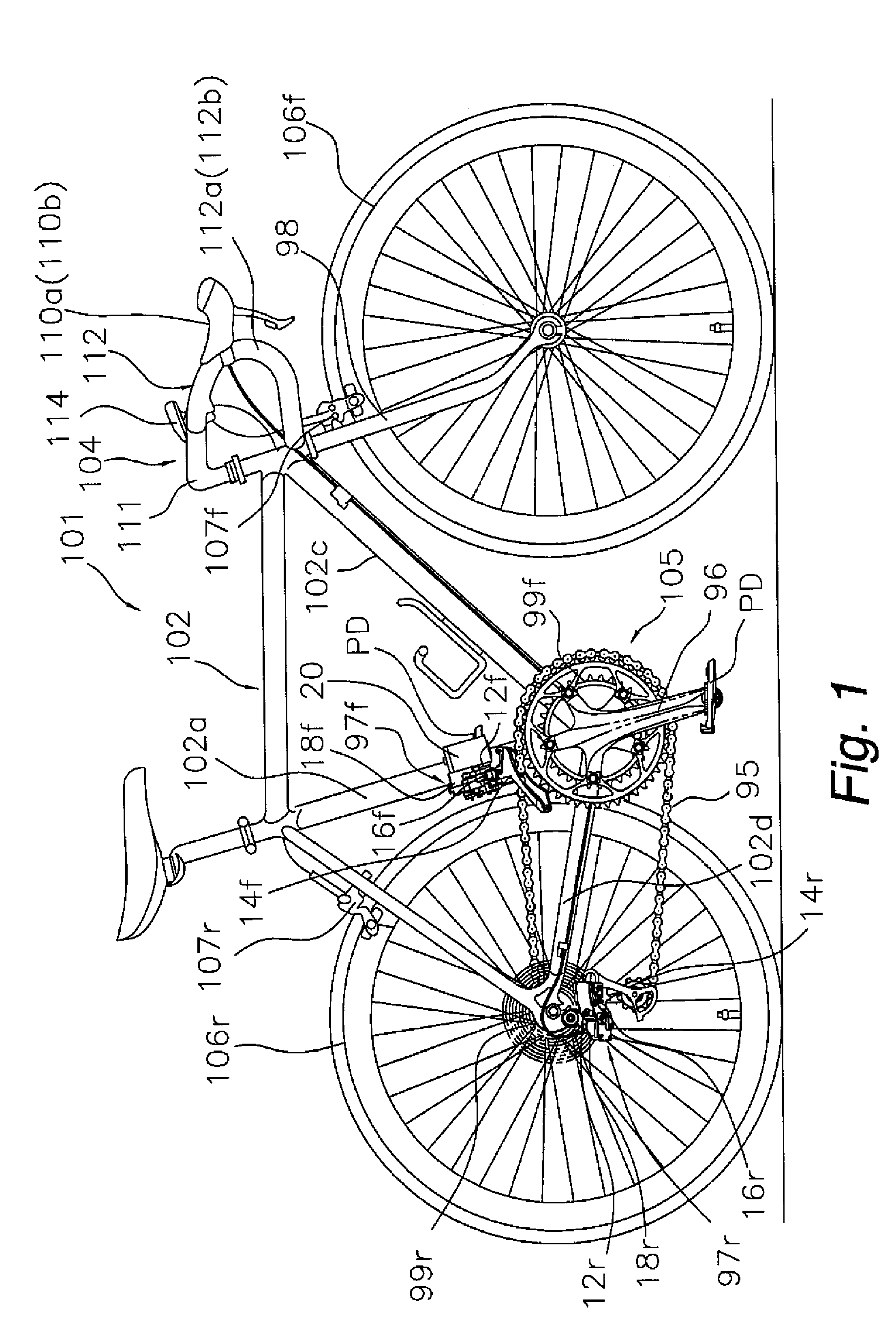 Bicycle shift operating device