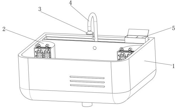 Adjustable wash basin for medical disinfection and use method thereof