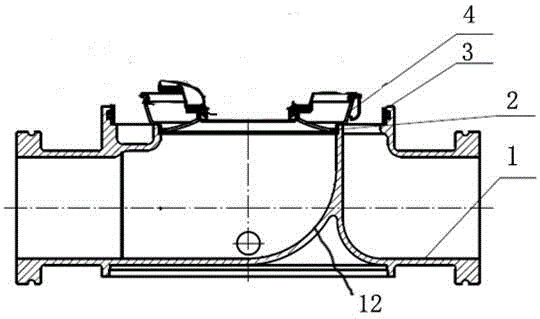 Inflow and outflow water body of pump shaft locating-free inflow and outflow water body structure