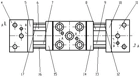 Piece type hinge moment balance