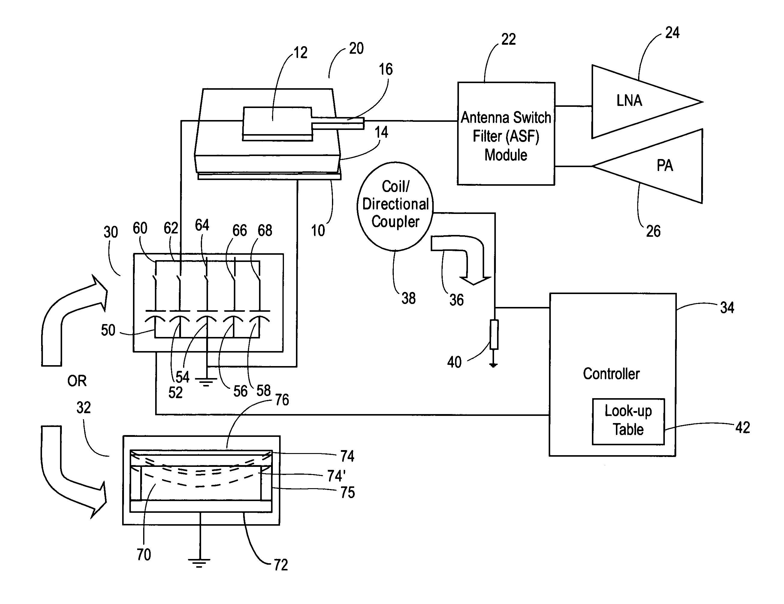 MEMS based tunable antenna for wireless reception and transmission