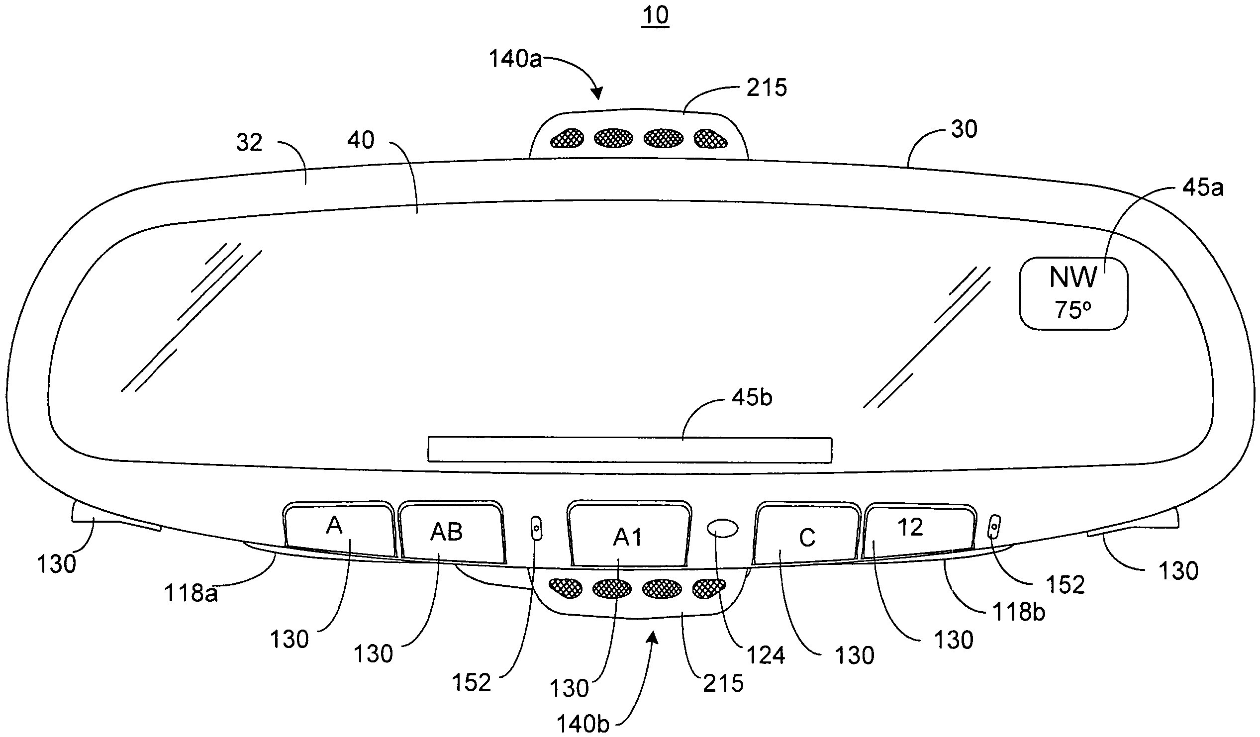 Rearview mirror assemblies incorporating hands-free telephone components