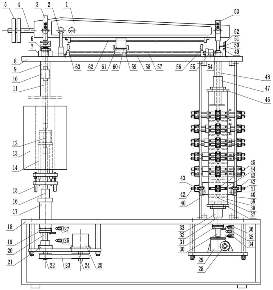 A mechanical high-temperature creep testing machine capable of automatic and precise loading