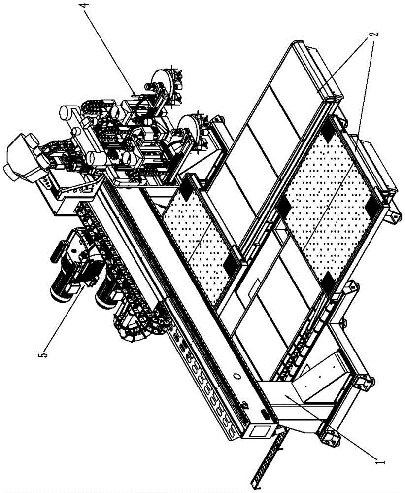 Double-spindle double-table gantry-type heavy-duty wood composite machining center