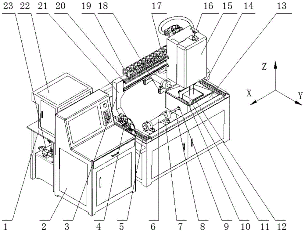 An experimental method and experimental device for simulating laser drilling rock breaking