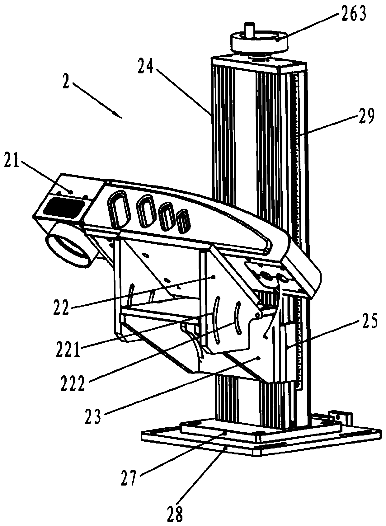 Laser welding head multi-angle automatic welding machine