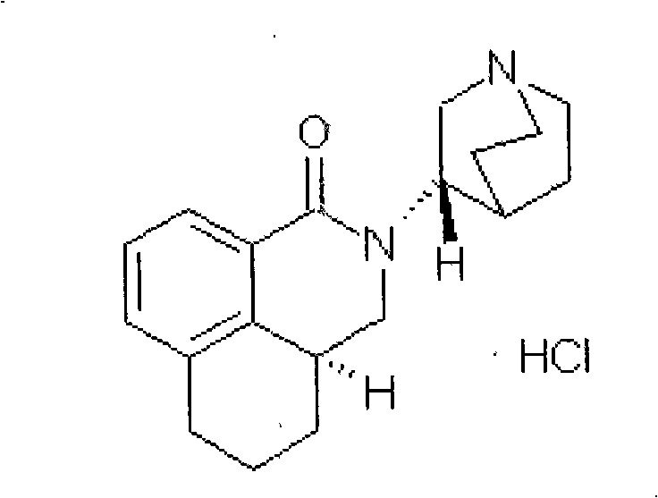 Method for separating and measuring palonosetron hydrochloride optical isomer