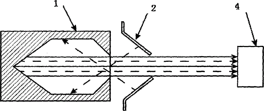 Black body emissivity measuring device based on control background radiation, and black body emissivity measuring method based on control background radiation