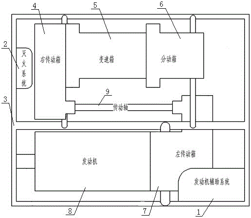 Integrated power module assembly for wheeled armored vehicle