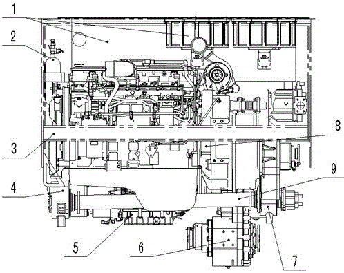 Integrated power module assembly for wheeled armored vehicle