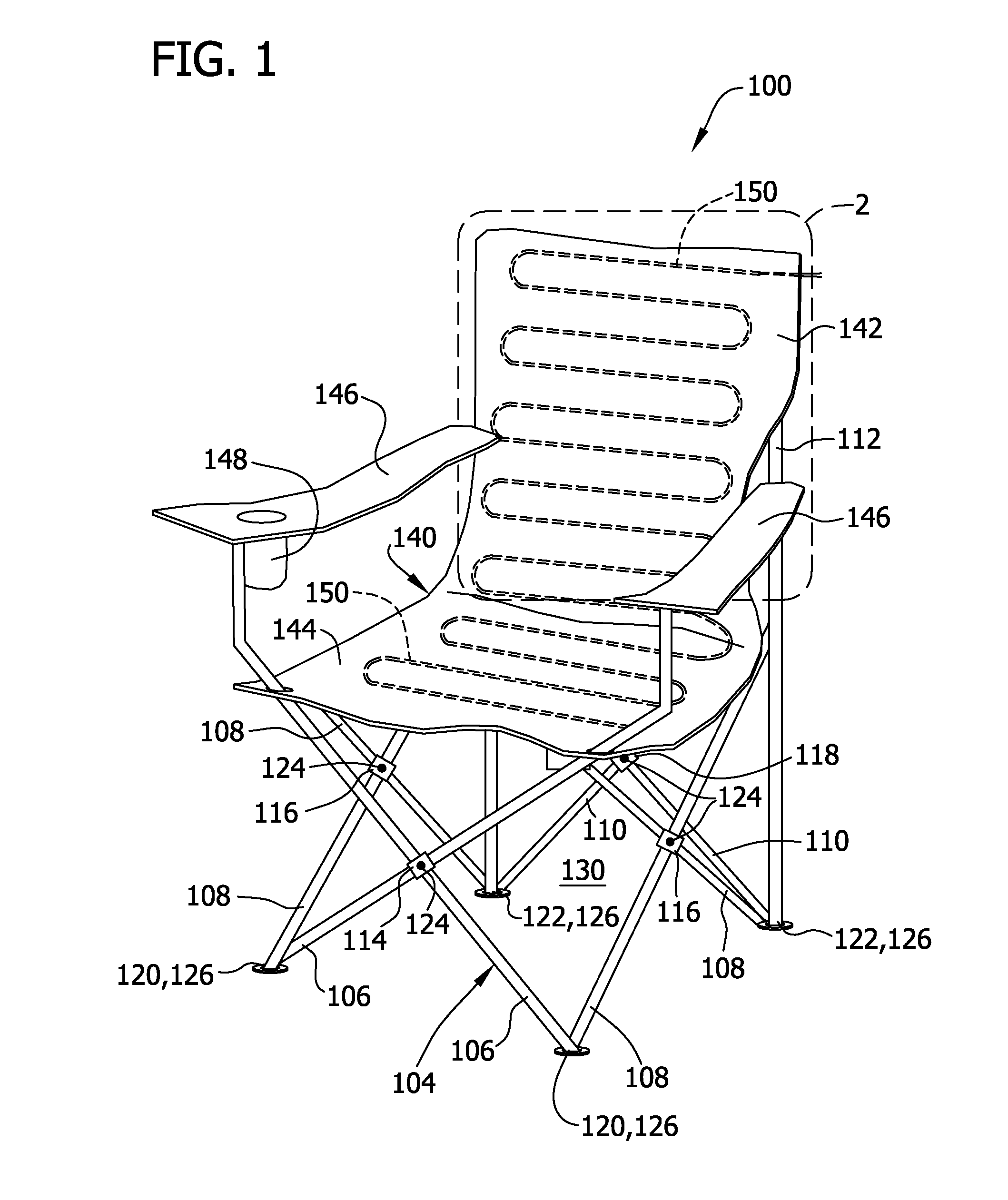 Heated collapsible article of furniture