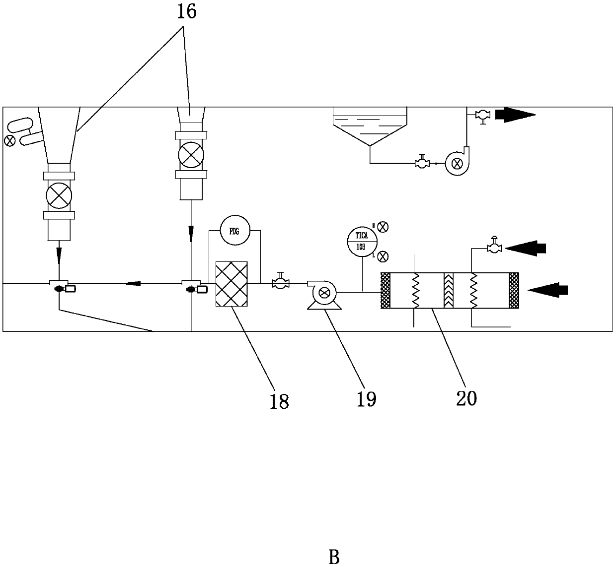 Continuous pressure spray boiling granulation drying system