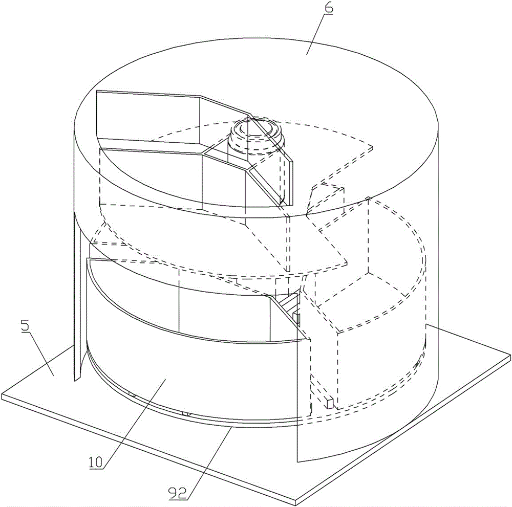 Stereo turret type express parcel sorting unit