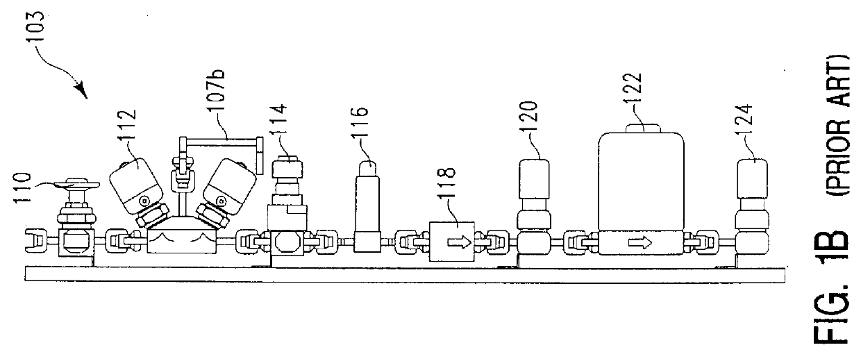 Modular fluid flow system with integrated pump-purge