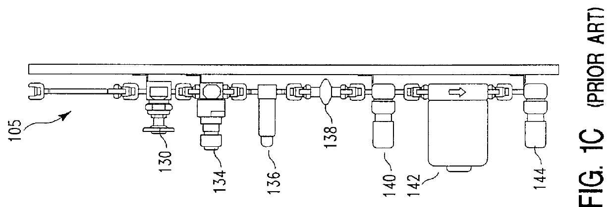 Modular fluid flow system with integrated pump-purge