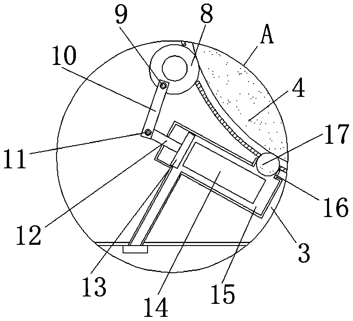 Stirring device for preparing polycarboxylic acid mother liquor