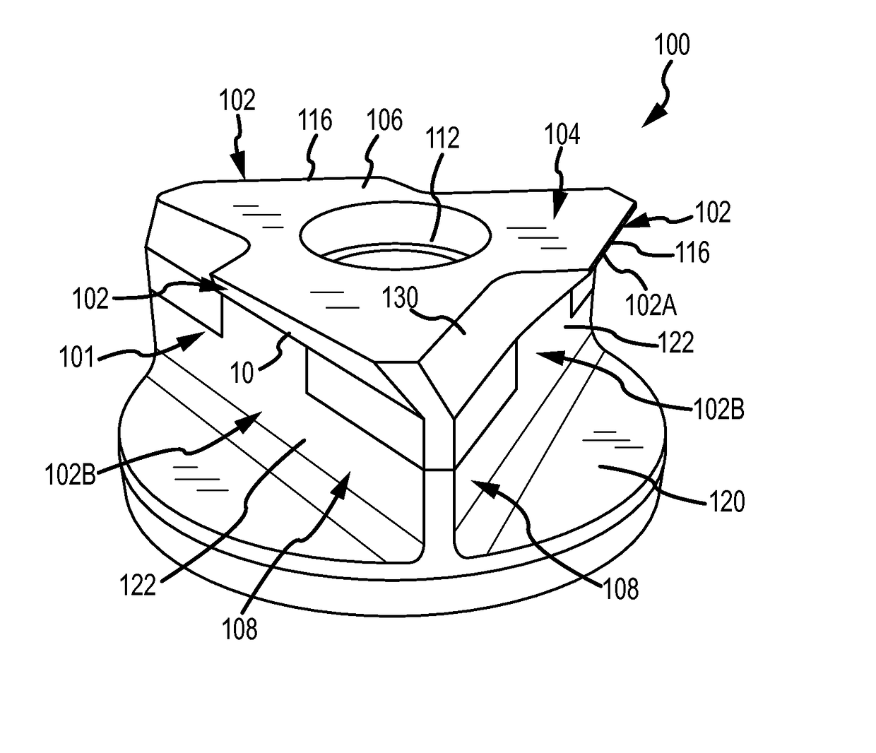 Molten metal rotor with hardened top