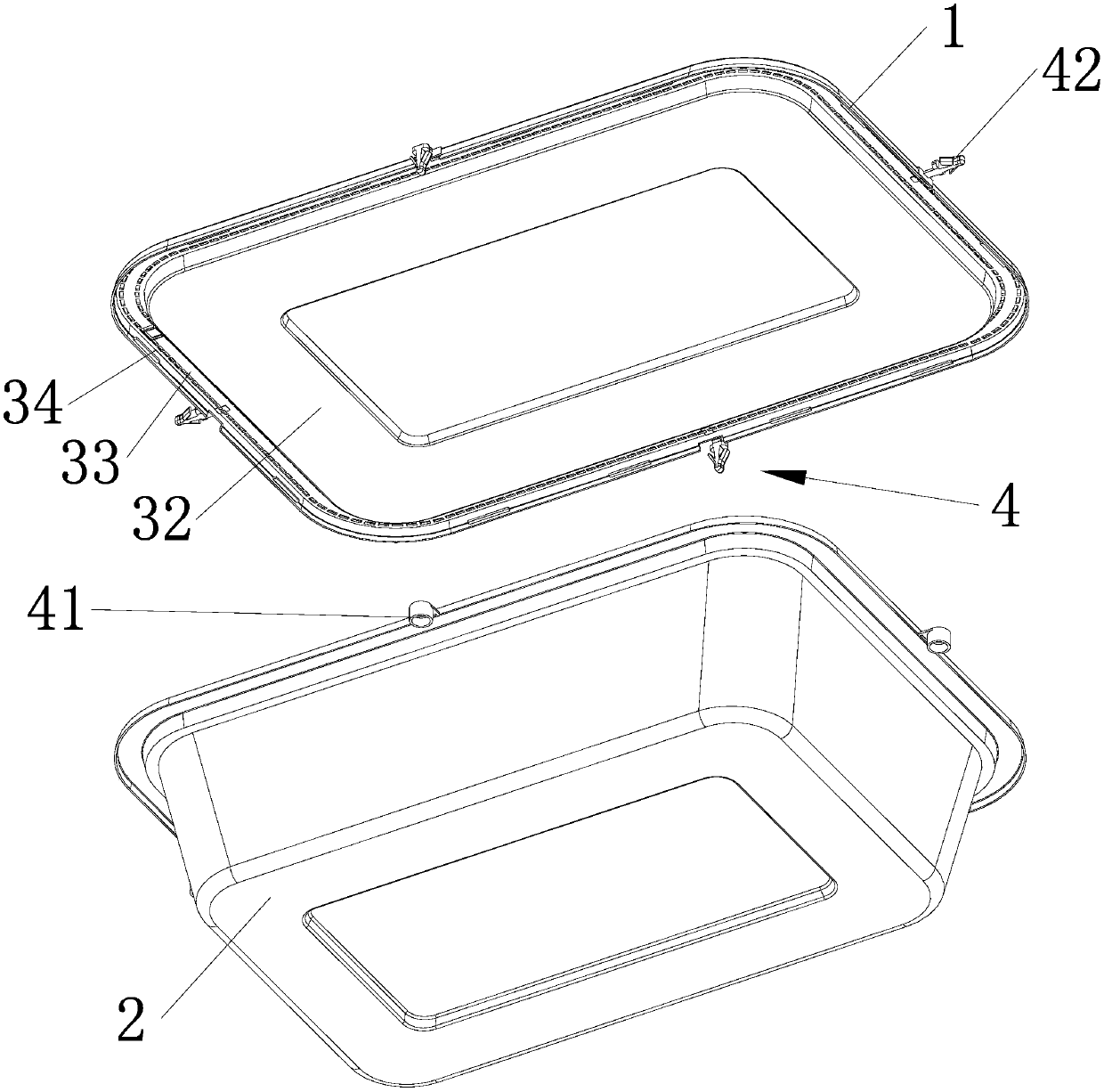 Opening-prevention fast food box capable of being opened rapidly