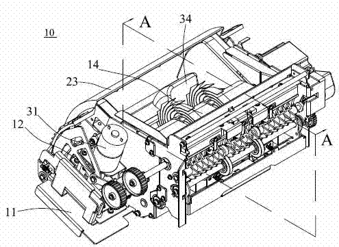 Bank note discharging equipment