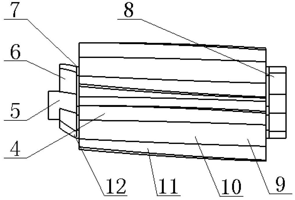 Composite rotor in heat exchange tube