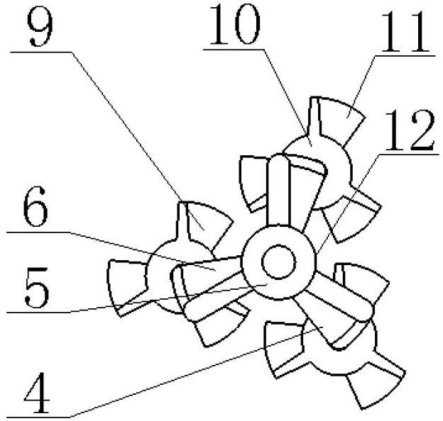 Composite rotor in heat exchange tube