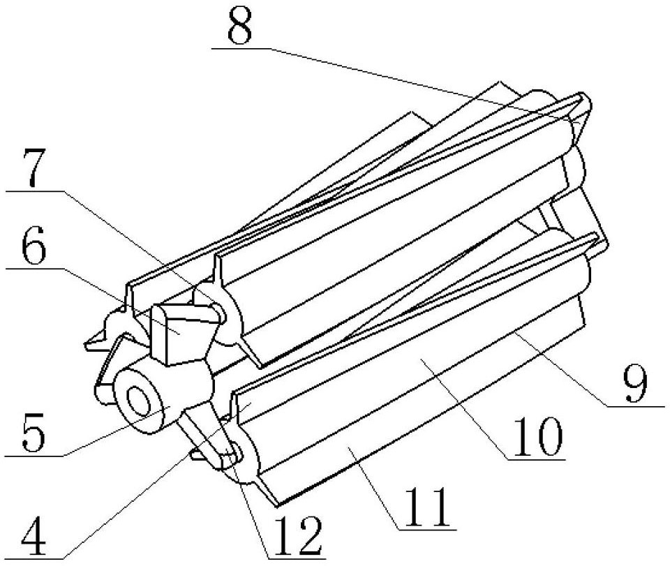 Composite rotor in heat exchange tube