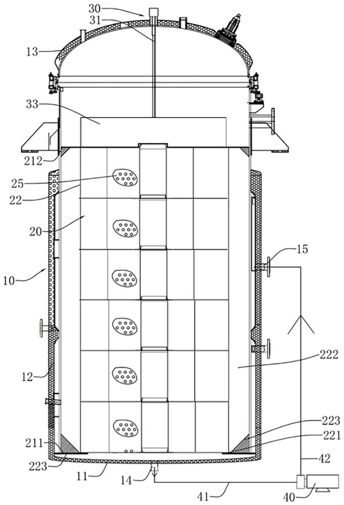 Basket type extraction tank and basket thereof