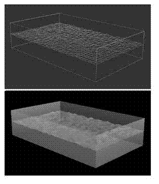 Method for carrying out water-surface data acquisition and reconstruction by using multiple cameras