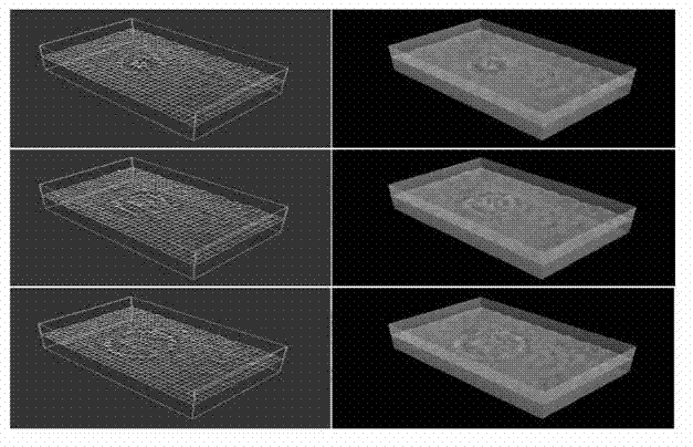 Method for carrying out water-surface data acquisition and reconstruction by using multiple cameras