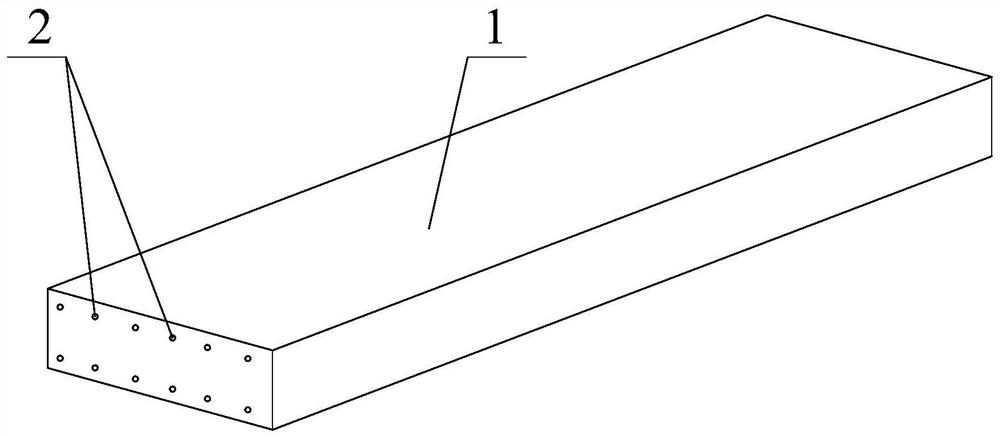 Fabricated floor slab with connecting component