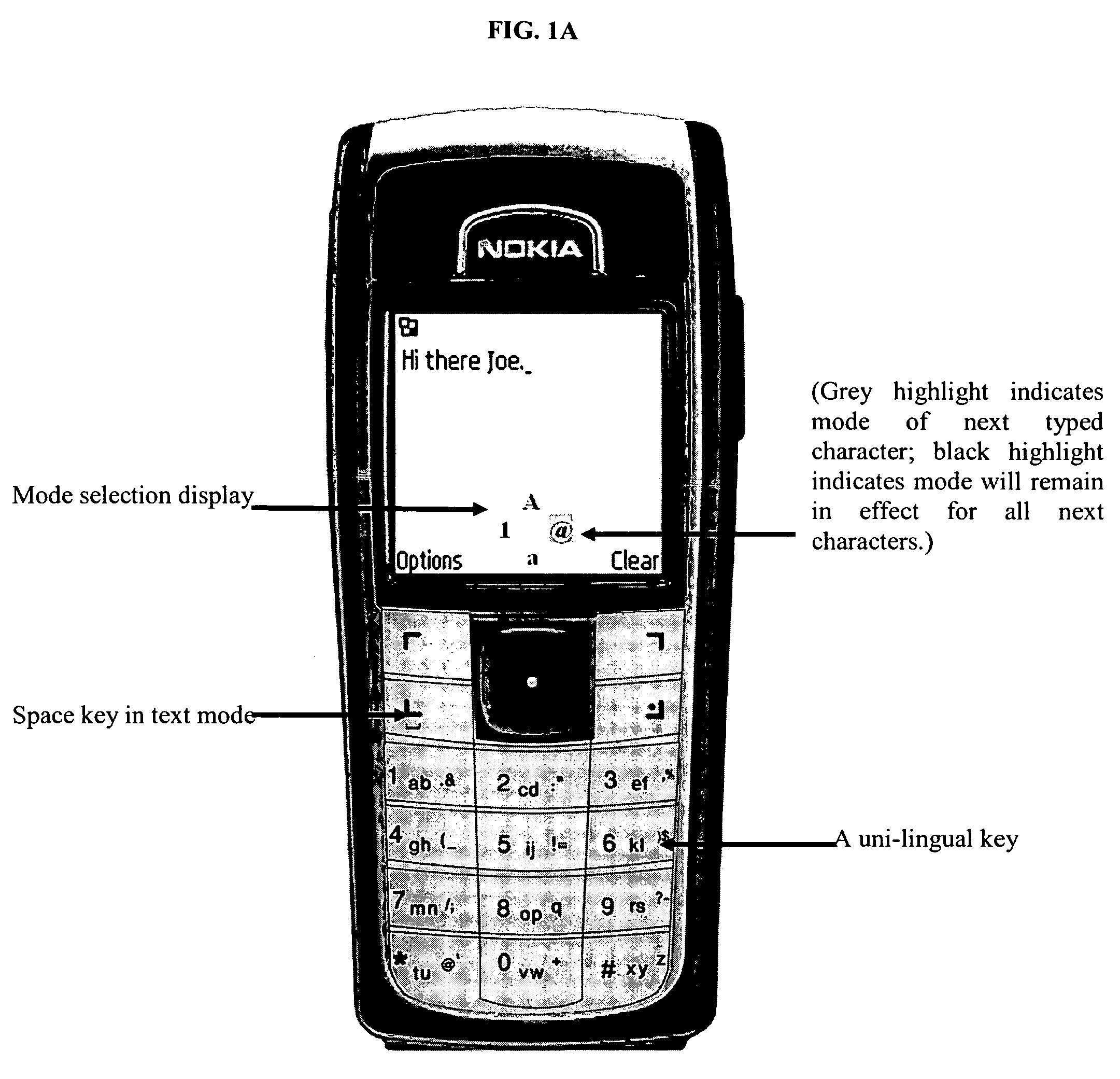 Method for assigning large sets of characters in different modes to keys of a number keypad for low keypress-data-entry ratio